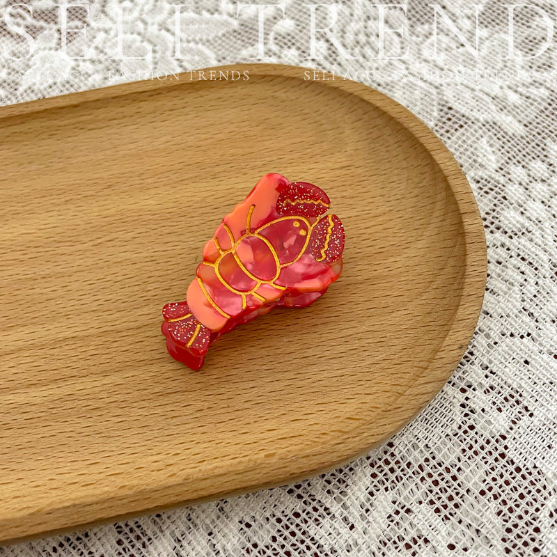 Wholesale Ocean Series Whale Conch Pearl Acetate Clip